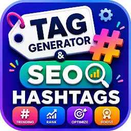 Tag Generator & SEO Hashtags — Android app icon