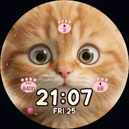 Curious Kitten Watch Face — Android app icon