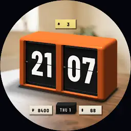 Flip Clock 3D Watch Face — Android app icon