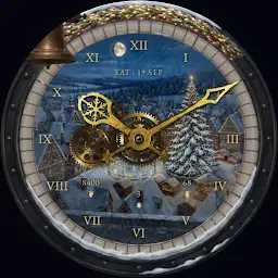 Winter Clock Tower Watch Face — Android app icon