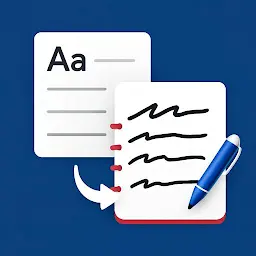 Text to Handwriting Converter — Android app icon