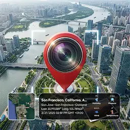 GPS Camera: Map & Timestamp — Android app icon