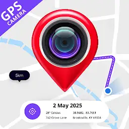 GPS Camera: Geotag Photo App — Android app icon