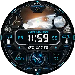 Star Combat E1 Watch Face — Android app icon