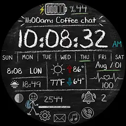 VJ-BLACKBOARD WATCH FACE — Android app icon