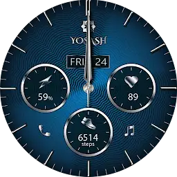 Blue Classic Watch Face — Android app icon