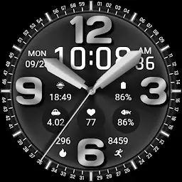 Black Shiny Quartz For Wear OS — Android app icon