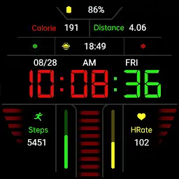 Bright Color LCD For Wear OS — Android app icon