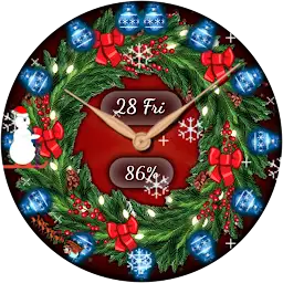 Christmas wreath Watch Face — Android app icon