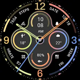 Flat Components For Wear OS — Android app icon