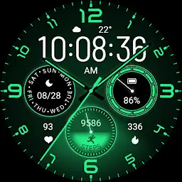 Green Firefly Quartz Wear OS — Android app icon