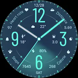 Green Glimmering For Wear OS — Android app icon