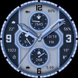 Indigo Quartz For Wear OS — Android app icon