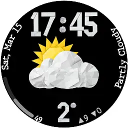 Paper weather Watch face — Android app icon