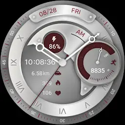 Red Brown Quartz For Wear OS — Android app icon