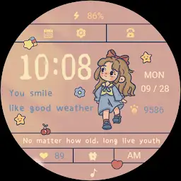 Soft Sweet Heart For Wear OS — Android app icon