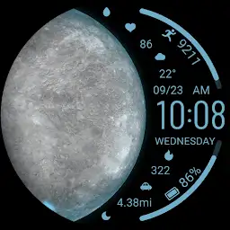 Water Colored Planet Wear OS — Android app icon
