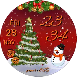 Winter Holidays watch face — Android app icon