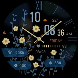 Yellow Flower For Wear OS — Android app icon