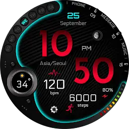 A415 Neon Digital Wear OS — Android app icon