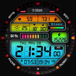 Alpha G6 Digital Watch Face — Android app icon