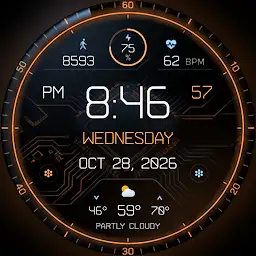 Dark Circuit - weather health — Android app icon
