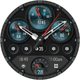 DB072 Obsidian Watch Face — Android app icon