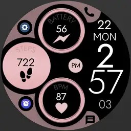 Digital Rose Gold 3 watch face — Android app icon