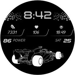 Digital watchface F1 — Android app icon