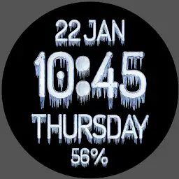 Winter Ice Watch Face — Android app icon