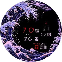 Ukiyo Wave Japanese Watch Face — Android app icon
