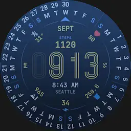 Calendar Watch Face 186 — Android app icon