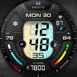 MD273 Digital watch face — Android app icon