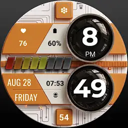 MJ307 Digital Mecha Watch Face — Android app icon
