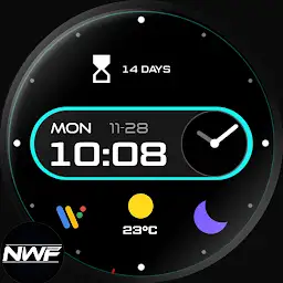 Night 19 - watch face — Android app icon