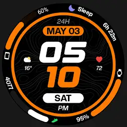 Night 96 - watch face — Android app icon