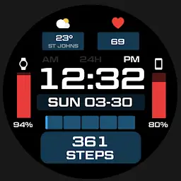 Night ver 73 - watch face — Android app icon