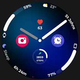 Night ver 76 - watch face — Android app icon