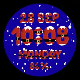 Animated Snow Santa Watch Face — Android app icon