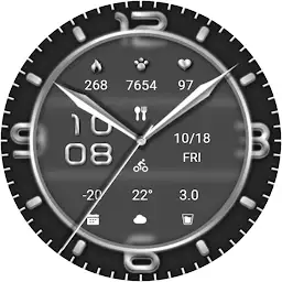 Silver Black Glass — Android app icon