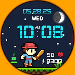 WIN RetroGame Pixel Watch face — Android app icon