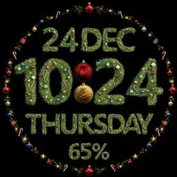 Christmas Wreath Watch Face — Android app icon