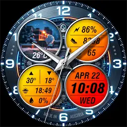 WAW051 Cyber Tech Watch Face — Android app icon