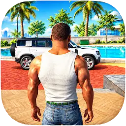 Indian Bike Gangster City 3D — Android game icon