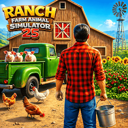 Ranch Farm Animal Simulator 25 — Android game icon