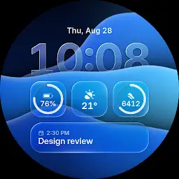 Liquid Glass 2 Watch Face — Android app icon