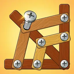 Nuts Bolts ASMR - Wood Nuts — Android game icon