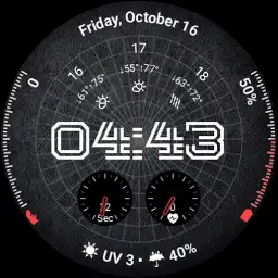 Simple Digital Watch Face #001 — Android app icon