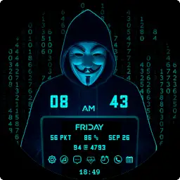 Digital Hacker Watch Face — Android app icon