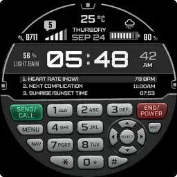 Retro Mobile Dial Watch Face — Android app icon